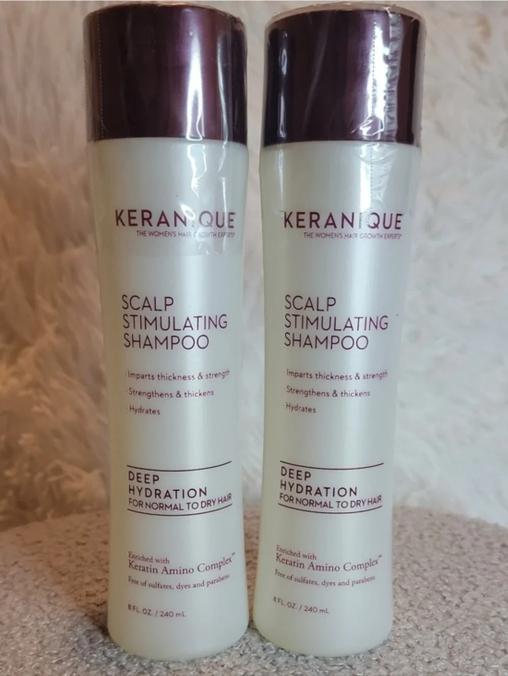 ✨️Keranique✨️Scalp Stimulating Shampoo-Deep Hydration.Set of (2) 8oz. Never Used